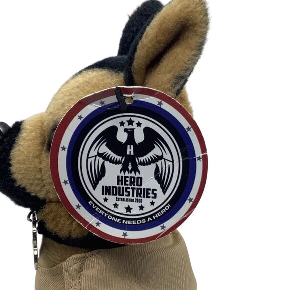 Hero Industries K9 Hero Plush Dog Toy Model Belgian Malinois Shepherd 9” - Picture 4 of 8